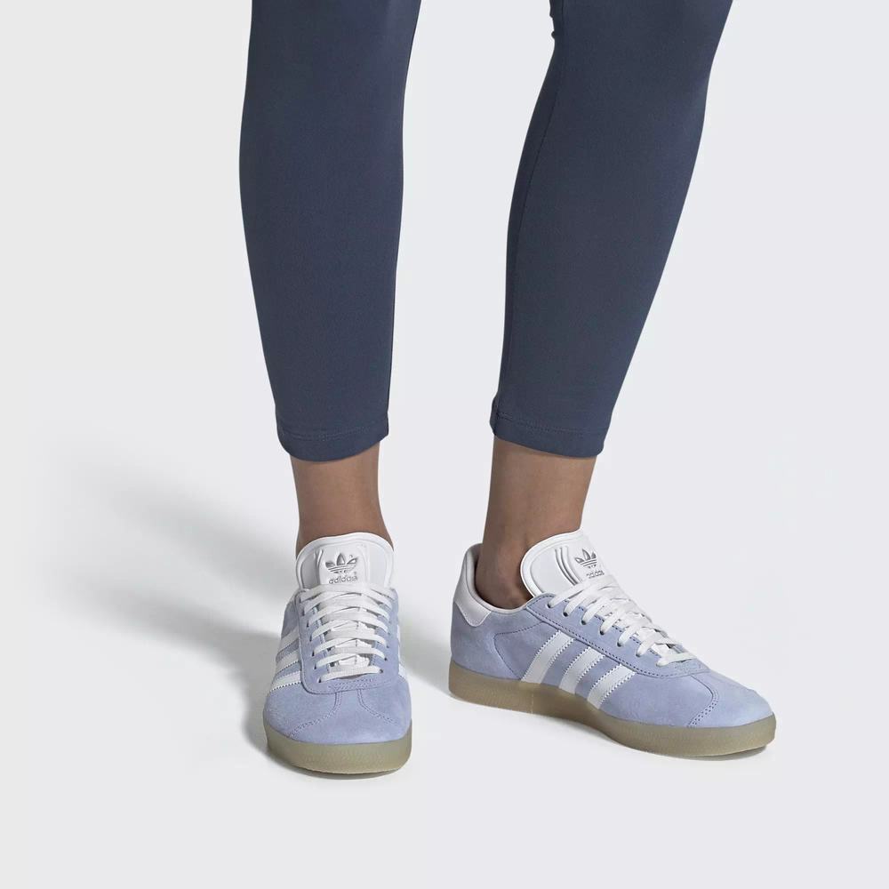 Adidas Gazelle Tenis Azules Para Mujer (MX-11077)